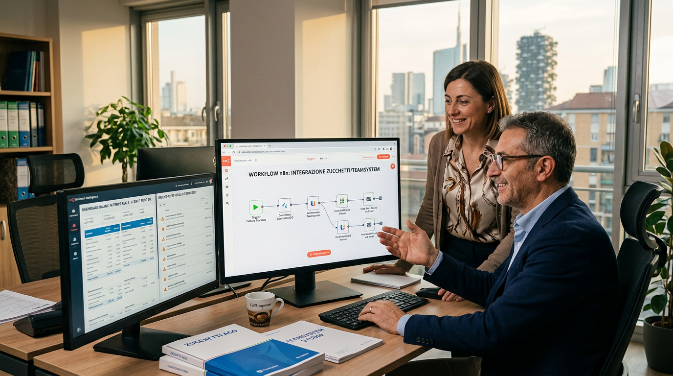 Workflow Automatizzati per Studi Commercialisti: Come Integrare n8n con Zucchetti e TeamSystem