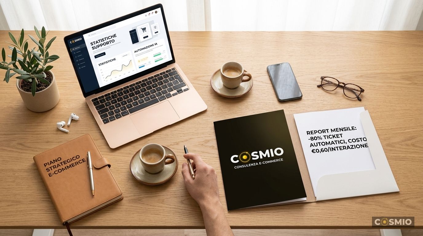 Customer Service E-commerce con IA: Come Risolvere l'80% dei Ticket in Automatico e Tagliare il Costo per Interazione da €8 a €0,60