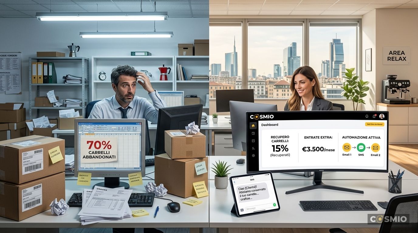 Recupero Carrello Abbandonato con IA: Come Trasformare il 70% dei Carrelli Persi in €3.000–€4.000 al Mese con Sequenze Email-SMS Automatizzate