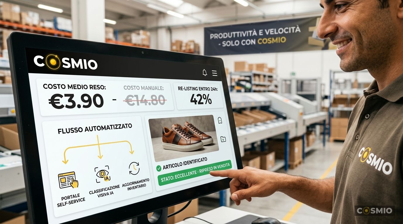 Da €15 a €4 per Reso: Come l'Automazione IA Taglia i Costi di Gestione e Riporta in Vendita il 40% dei Prodotti Restituiti Entro 24 Ore