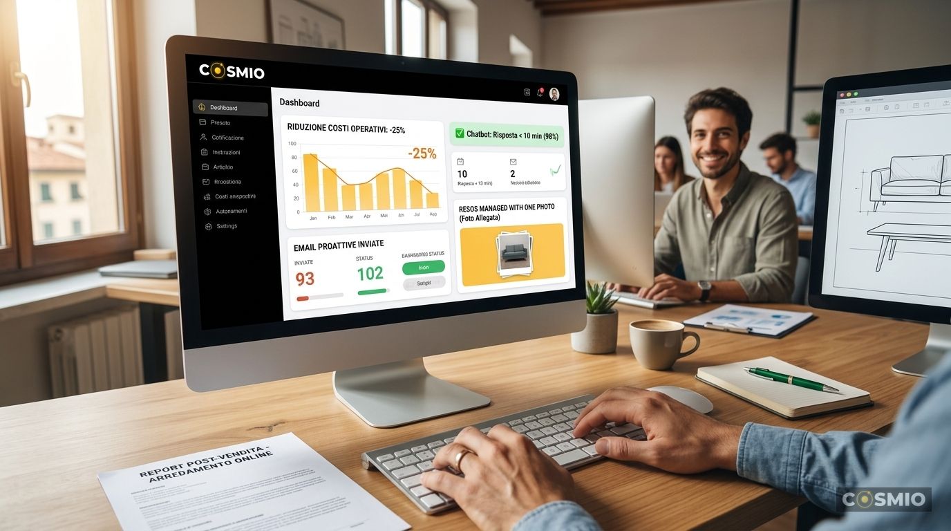 Post-Vendita Arredamento: l'IA Risolve i Problemi al Posto Tuo