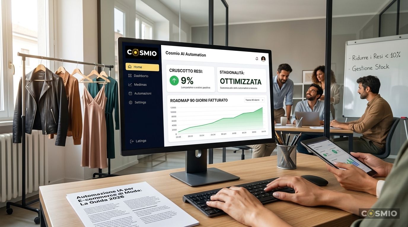 Automazione IA per E-commerce di Moda: La Guida 2026 per Ridurre i Resi, Gestire le Stagioni e Scalare Senza Aumentare il Team