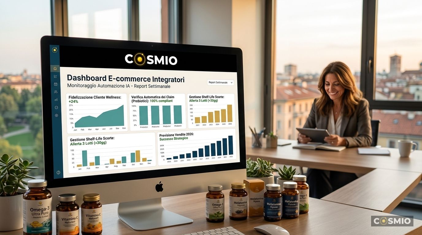 Automazione IA per E-commerce di Integratori e Nutraceutica: la Guida 2026 per Gestire Claim, Shelf-Life e Fidelizzare il Cliente Wellness